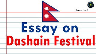 Essay on Dashain Festival in English । दशै‌ पर्व निबन्ध । [upl. by Acirtap]