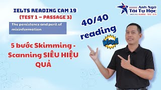 8 IELTS MR CHỈNH Giải Reading Cam 19 Test 1 Passage 3 The persistence and peril of misinformatioN [upl. by Siffre]