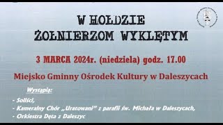 Narodowy Dzień Pamięci Żołnierzy Wyklętych  Daleszyce 2024 [upl. by Aitnohs237]