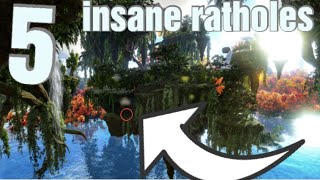 5 INSANE Crystal isles ratholes ark 2023 [upl. by Alliehs]