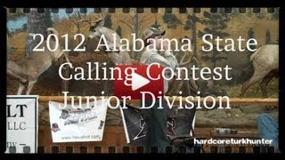 Alabama State Turkey Calling Contest 2012 Junior Division [upl. by Burlie662]