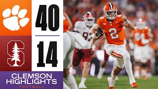 Clemson Highlights  Clemson Defeats Stanford Scores 40 Points [upl. by Silvester]