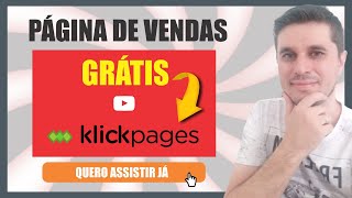 Como criar uma Página de Vendas Gratuita no KlickPages [upl. by Abebi]