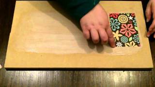 How to Decoupage With Mod Podge without bubbles and wrinkles [upl. by Akeinahs]