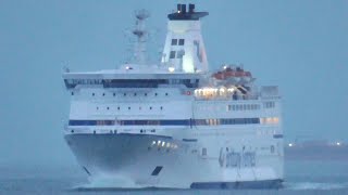 Brittany Ferries  MV Bretagne arriving at Portsmouth [upl. by Alderson]