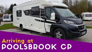 Arriving at Poolsbrook Country Park Caravan and Motorhome Club Site [upl. by Rolland]