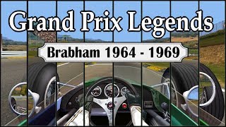 Grand Prix Legends  Brabham Cockpit Evolution 1964  1969 [upl. by Chace]