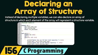 Declaring an Array of Structure [upl. by Legyn]