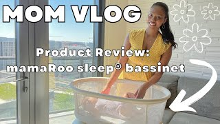 Mom Vlog 2  Product Review 4moms mamaRoo sleep bassinet baby bassinet honest review [upl. by Ahsilam]