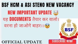 Bsf Hcm Physical Date Conform 2024 Bsf Hcm Important Documents List Out viralvideo bsfcrpfssb [upl. by Yrogiarc]