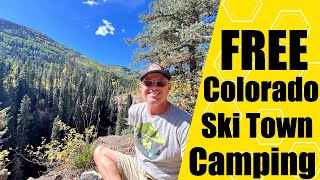 Sitting on a Cliff amp Free Camping Near Purgatory Colorado  Old Lime Creek Boondocking vanlife [upl. by Isayg]