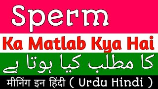 Sperm Meaning  Sperm Meaning In Urdu Hindi  Sperm Ka Matlab Kya Hai  Sperm Ka Meaning Kya Hai [upl. by Edva]