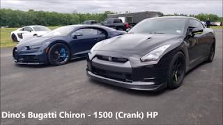 Bugatti Chiron vs R35 GTR [upl. by Petua]