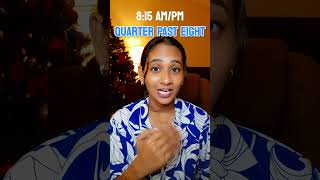 How To Tell Time In English Tamil Explanation [upl. by Aneris357]