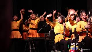 京都橘高等高校吹奏楽部 Kyoto Tachibana Marching Band Green Band FestivalSing Sing Sing January 2 2018 [upl. by Neelyhtak]