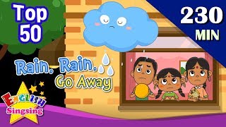 Rain Rain Go Away  More Weather Songs  Top 50 Nursery Rhymes with lyrics  English kids video [upl. by Enra650]