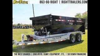 7x14 PJ Trailers  Dump Trailer RollOff [upl. by Lavro]