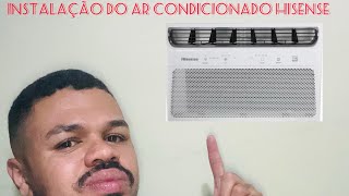 Como instalar o ar condicionado de janela Hisense 8500 Btus 110 w passo a passo HisenseBrazil [upl. by Ciapas661]