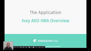 Western Ivey HBA AEO  Supplementary Application Overview [upl. by Elohc528]