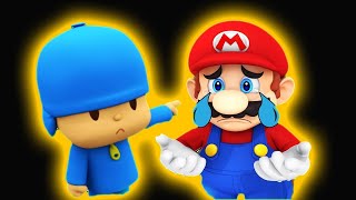 2 Pocoyo amp Mario quotGo Away amp Cryingquot Sound Variations in 33 Seconds [upl. by Nikoletta]