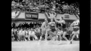 Wilt Chamberlains tomahawk post move on 610 Bob Pettit [upl. by Ahsemak]