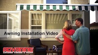 Advaning Awning  How to Install a Retractable Awning [upl. by Marcell94]