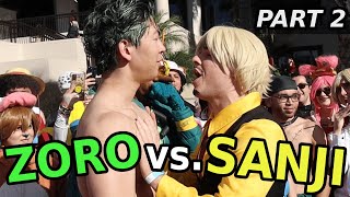 ZORO VS SANJI 2  ANIME ROAST BATTLE ft Jefferyzang [upl. by Lahpos271]