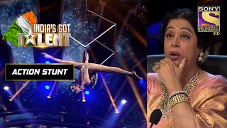 इस Aerial Act के Dangerous Moves देखकर सभी रह गए दंग  Indias Got Talent Season 6  Action Stunt [upl. by Demetrius]