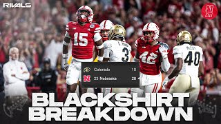 Key plays from Nebraskas 2810 win over rival Colorado  Blackshirt Breakdown [upl. by Katharina829]