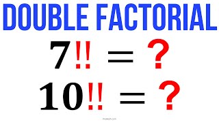 Can You Solve this Double Factorial  Fast amp Easy Explanation [upl. by Vernice626]