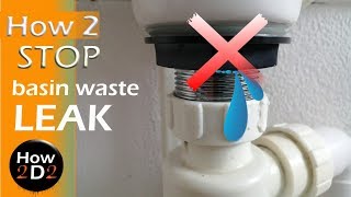 How to fix wash basin waste leak for good How to seal waste [upl. by Reeta66]