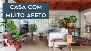 CASA AFETIVA QUE DÁ VONTADE DE MORAR  DECORAÇÃO COM MUITA HISTÓRIA E UM JARDIM DOS SONHOS [upl. by Dreda]