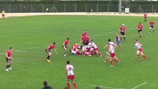 Rugby Espoirs Elite 1 RCT Toulon vs Biarritz Olympique Championnat de France 2015 [upl. by Yenwat]