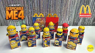 Despicable Me 4 💛 Happy Meal Collection at McDonald’s Full Set June 2024 [upl. by Billie594]