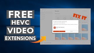 How to Install HEVC Video Extension for Free Any Windows  Free Download HEVC Codec 2023 [upl. by Idurt]