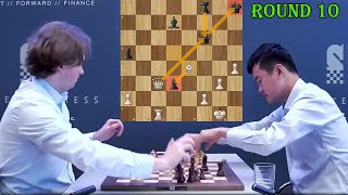 Vincent Keymer vs Ding Liren  GRENKE Chess Classic 2024  R10 [upl. by Narmis]