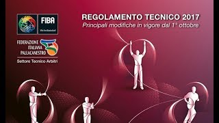 Regolamento Tecnico FIBA  Principali variazioni 2017 [upl. by Goodden422]