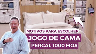 Por que escolher um jogo de cama percal 1000 fios [upl. by Yeldahc]