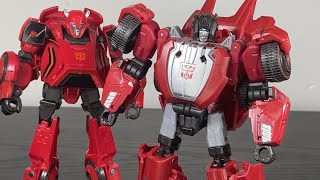 Transformers Studio Series Gamer Edition War for Cybertron Sideswipe and Cliffjumper Review [upl. by Arda]