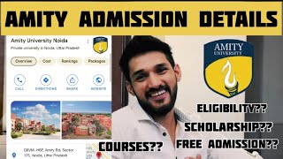 Amity University Admission 2024 Process Explained  Scholarship  Interview  Mayank Tanwar [upl. by Arremat]