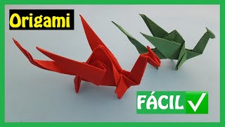 ▷ Cómo hacer un 🐲 DRAGÓN en Origami FÁCIL  Papiroflexia PASO A PASO✅ [upl. by Lleznod]