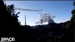 Arecibo Observatory destruction captured by drone and control room [upl. by Ydaj]