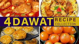 Dawat Complete Menu  Traditional Recipes  Chicken Korma Shami Kabab Tikka Biryani Gulab Jamun [upl. by Adnoved]