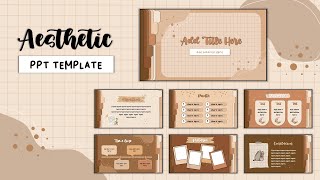 Aesthetic PPT 6  Animated Slide Easy Simple  FREE TEMPLATE [upl. by Riba]