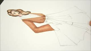 Fashion illustration AW 2020 EFFETTO PELLICCIA [upl. by Werra]