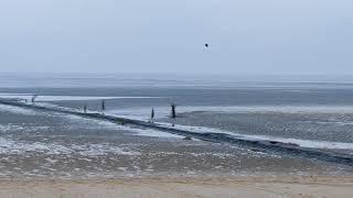 Travel in Germany Cuxhaven North Sea Kugelbake beach in fall  autum [upl. by Iegres]