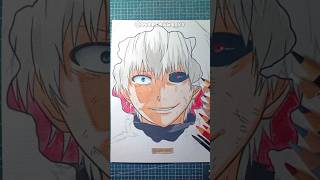 Ken Kaneki 💀🔥 Drawing  Pencil Shavings Art shorts anime art [upl. by Azar]