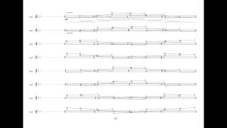 Dmitri Kourliandski  PrePositions w score for violin solo 2008 [upl. by Allin]