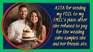 AITA for sending my FSIL to my FMILs place after she and her friends ate our wedding cake samples [upl. by Kisung]