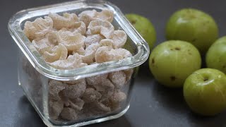 Amla Candy  How to Make Amla Candy At home  Homemade Amla Candy Recipe  Indian Gooseberry Candy [upl. by Nyleve839]